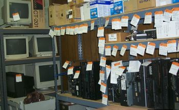 VCRs ready to go.